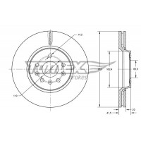 TX 73-79 TOMEX Brakes Гальмівний диск