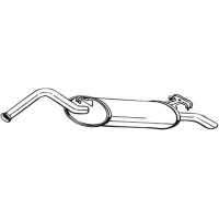 278-975 BOSAL Глушник вихлопних газів кінцевий