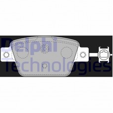 LP2486 DELPHI Комплект гальмівних колодок дисковий гальм