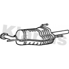 220975 KLARIUS Глушник вихлопних газів кінцевий