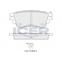 182357 ICER КомплеК т гальмівних колодок, дискове гальмо