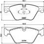 8DB355014351 HELLA ATE Тормозные колодки BMW 5 E60 03-