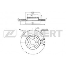 BS-5014 ZEKKERT Гальмівний диск
