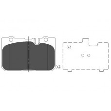 KBP-9053 KAVO PARTS КомплеК т гальмівних колодок, дискове гальмо
