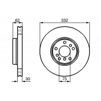 0 986 478 973 BOSCH Гальмівний диск