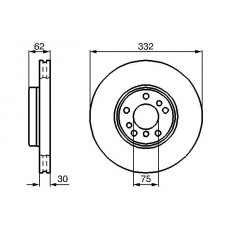0 986 478 973 BOSCH Гальмівний диск