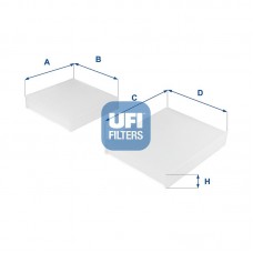 53.143.00 UFI Фільтр повітря у внутрішньому просторі
