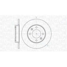 361302040111 MAGNETI MARELLI Гальмівний диск
