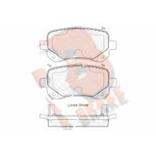RB1910 R BRAKE КомплеК т гальмівних колодок, дискове гальмо