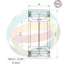 70-160093 MULTIPARTS Комплект підшипника ступиці колеса
