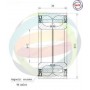 70-160093 MULTIPARTS Комплект підшипника ступиці колеса