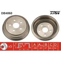 DB4060 TRW Гальмівний барабан