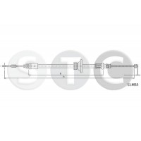 T482368 STC Тросик, cтояночный тормоз