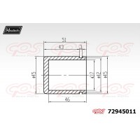 72945011 MAXTECH Поршень корпус скоби гальма