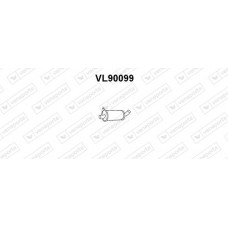 VL90099 VENEPORTE Середній глушник вихлопних газів