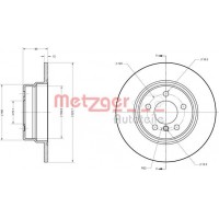 6110606 METZGER Гальмівний диск