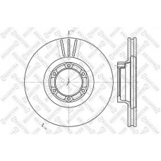 6020-3905V-SX STELLOX Гальмівний диск