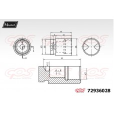 72936028 MAXTECH Поршень корпус скоби гальма