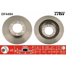 DF4494 TRW Гальмівний диск