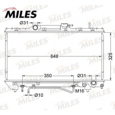 ACRB592 MILES Радіатор охолодження двигуна