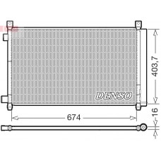 DCN46036 DENSO Конденсатор кондиціонера