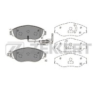 BS-2457 ZEKKERT Комплект гальмівних колодок дисковий гальм