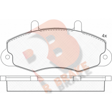 RB0896 R BRAKE КомплеК т гальмівних колодок, дискове гальмо