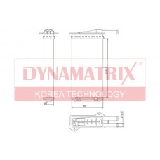 DR71761 DYNAMATRIX Теплообмінник обігрів салону