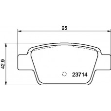 PCP1213 DON Комплект гальмівних колодок дисковий гальм