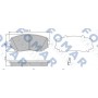 FO 957681 FOMAR Friction Комплект гальмівних колодок дисковий гальм