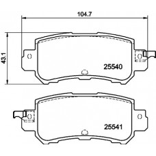 PCP1202 DON Комплект гальмівних колодок дисковий гальм