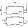 8DB 355 020-151 HELLA Комплект гальмівних колодок, дискове гальмо