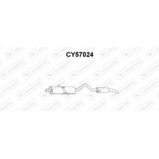 CY57024 VENEPORTE Глушник вихлопних газів кінцевий