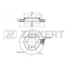 BS-5319 ZEKKERT Гальмівний диск