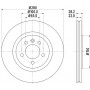 MDC800 MINTEX Гальмівний диск