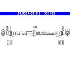 24.5237-0515.3 ATE Гальмівний шланг