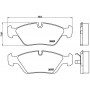 P 06 008 BREMBO Комплект гальмівних колодок дисковий гальм