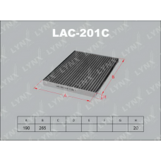 LAC-201C LYNXauto Фільтр повітря у внутрішньому просторі