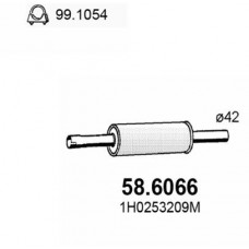 58.6066 ASSO Середній глушник вихлопних газів