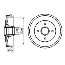 0 986 477 127 BOSCH Гальмівний барабан
