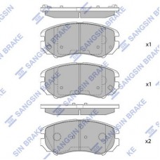 SP1155 Hi-Q Комплект гальмівних колодок дисковий гальм