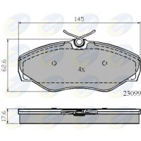 CBP01780 COMLINE КомплеК т гальмівних колодок, дискове гальмо