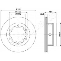 DP-0528 JAPANPARTS Гальмівний диск
