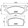 MDB1145 MINTEX Комплект гальмівних колодок дисковий гальм