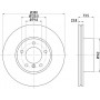 8DD 355 111-921 HELLA PAGID Гальмівний диск