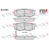 BL2736A1 FTE Комплект гальмівних колодок дисковий гальм