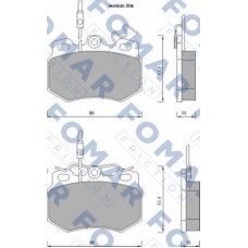 FO 470281 FOMAR Friction КомплеК т гальмівних колодок, дискове гальмо
