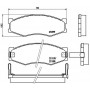 P 56 056 BREMBO Комплект гальмівних колодок дисковий гальм