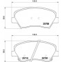P 30 073X BREMBO Комплект гальмівних колодок дисковий гальм