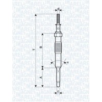 062900034304 MAGNETI MARELLI Свічка розжарювання